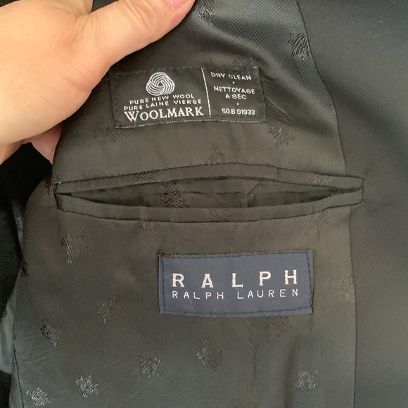 Ralph Lauren Blue Label 42R wool black tuxedo style jacket - Picture 12 of 12